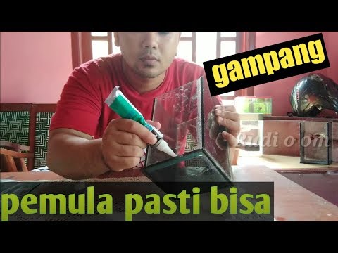 Cara tekuk akrilik pake korek. 