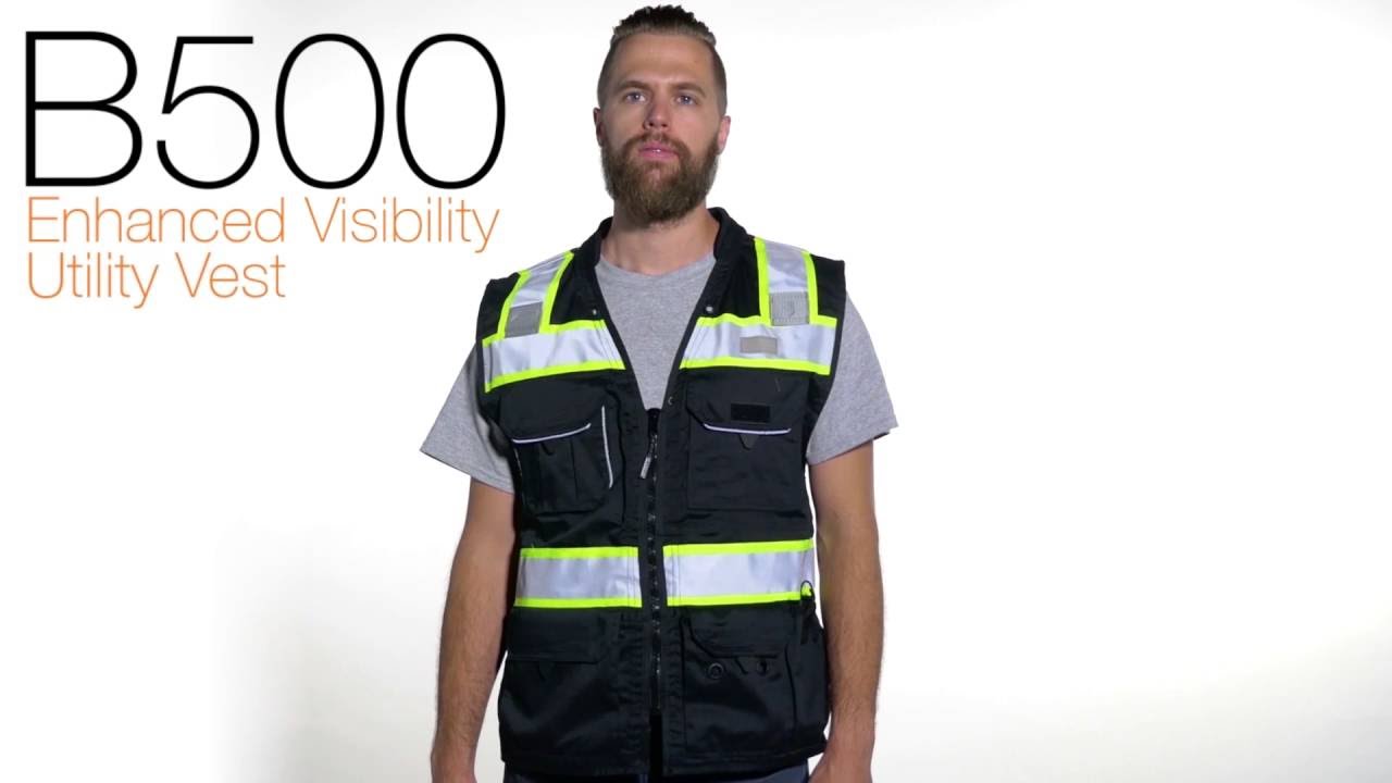 ml Kishigo Men's Enhanced Visibility Professional Utility Vest