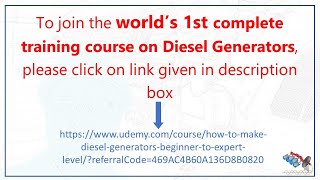 Sizing of Diesel Generator, effect of Power Factor, Standby and Prime rating as per ISO8528