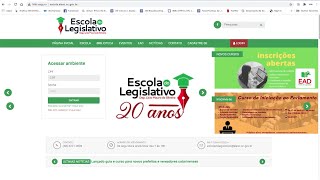 Escola do Legislativo abre inscrições para cursos a distância