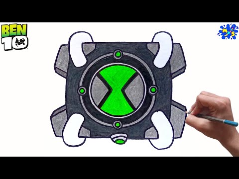 Ben 10 Omnitrix Drawing || How to draw Omnitrix easy