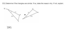 Similarity - Side Angle Side - Example