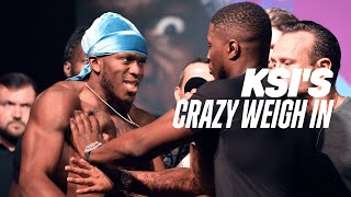 KSI SHOVED By Swarmz During Weigh In