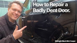 How to Repair a Badly Dented Door   Mini Countryman