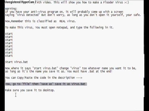 How To Make A Real Virus! [FLOODER]