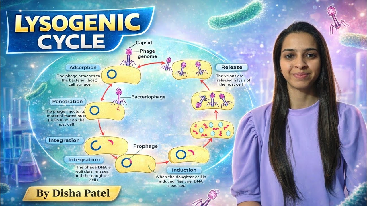Lysogenic Cycle Explained in Hindi | Complete Concept for Exams