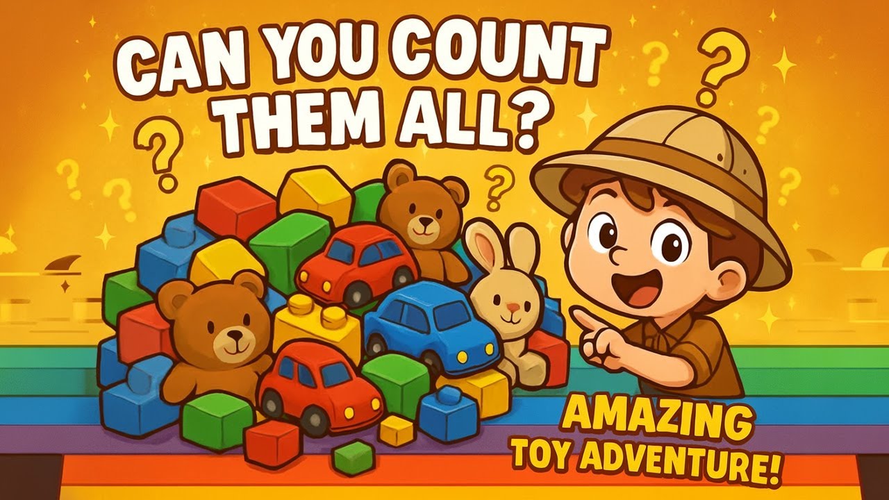 Fun with Numbers! 🧸 Counting & Sorting Toys Adventure! - YouTube