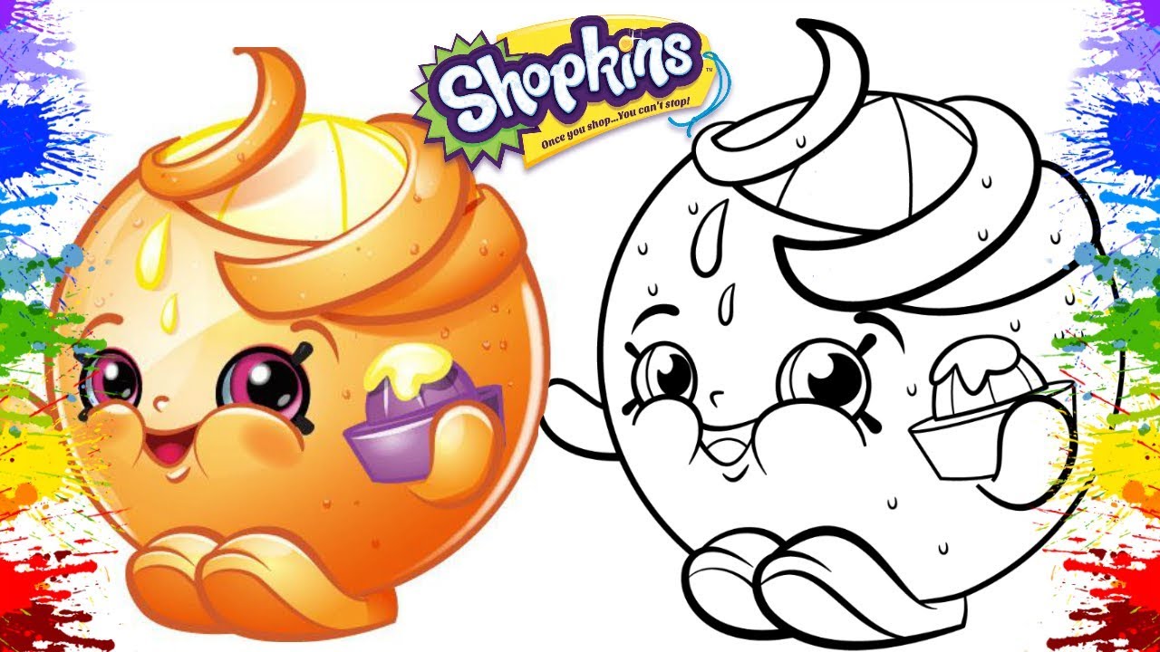 Pintura Jogos de Pintar Shopkins Desenhos animados Video infantil Jogos  meninas crianças Kids Show 