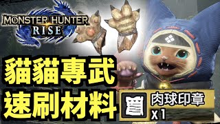 速刷肉球印章 艾路洐生武器 Mhrise Mhr 魔物獵人 崛起 Switch Monster Hunter Rise モンスターハンターライズ 攻略雜談 Youtube