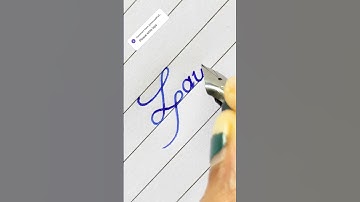 Writing a Beautiful Name: Laya🌸 | Italic Script Calligraphy #slant #Handwriting #shorts #Calligraphy