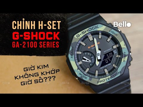 Video G Shock GA-2100 - Module 5611 - Cách chỉnh H-SET -... - youtube