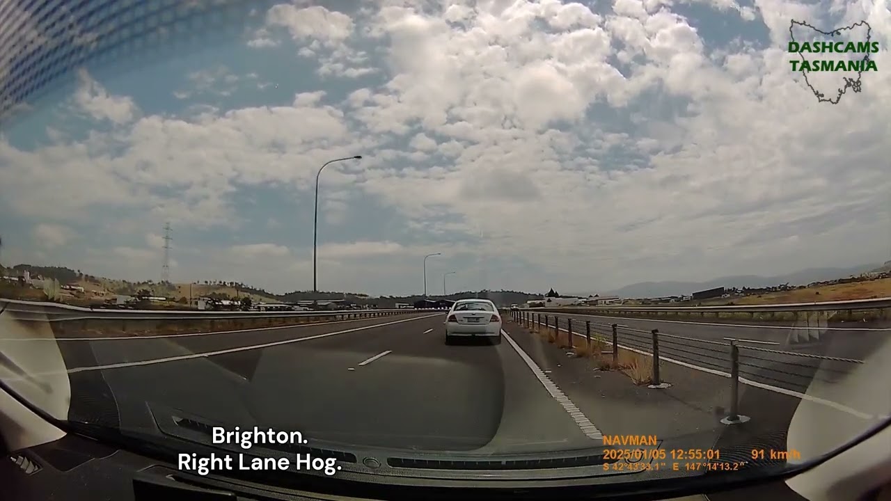 Brighton. Tasmania, right lane hog