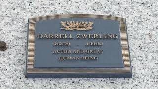 Actor Darrell Zwerling Grave Hillside Memorial Park Culver City LA California USA May 12, 2023