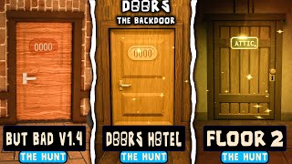 DOORS Floor 2 the Backdoor Vs Doors But EPIC THE HUNT Vs Doors But Bad V1.4