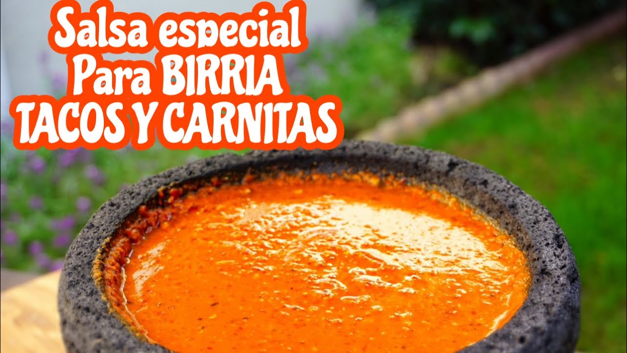 Salsa especial para BIRRIA, TACOS Y CARNITAS! Riquísima.
