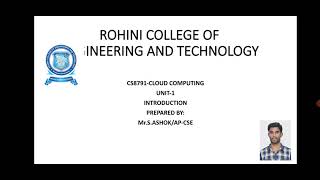 Introduction to Cloud Computing