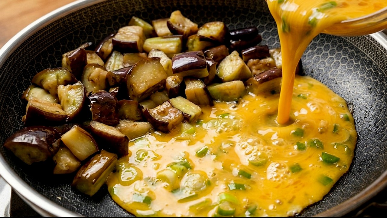 아침 대신 가지와 계란은 이렇게 드세요! 혈당 걱정 덜고 뱃살 쏙 빠지는 가지 계란 요리😄 다이어트식단