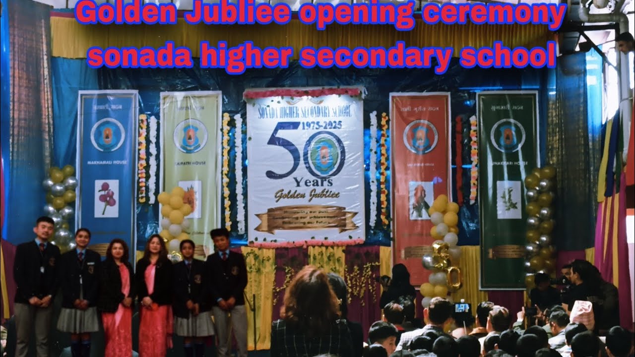 Golden Jubliee opening ceremony sonada higher secondary school 🎉 proud to be a part of this school❤️