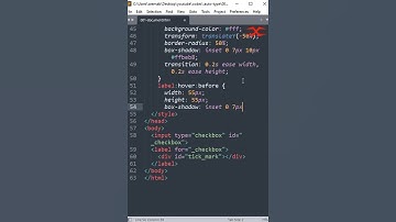 Checkbox Animation| HTML CSS