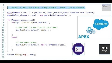 Convert Apex List into a Map  Where map value is a LIST | Salesforce Iinteview Question | VScode