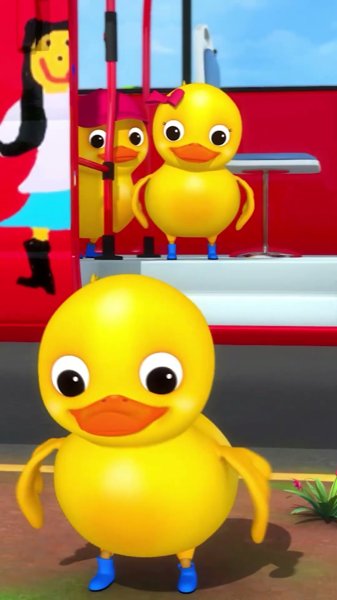 Cinco patitos en un autobús ??? | #CancionesInfantiles #LittleBabyBum