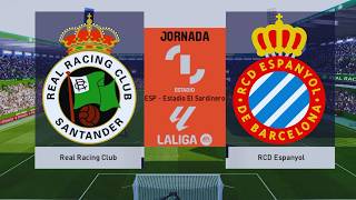 RACING SANTANDER ganó a  ESPANYOL por la jornada 10 de LA LIGA #laliga