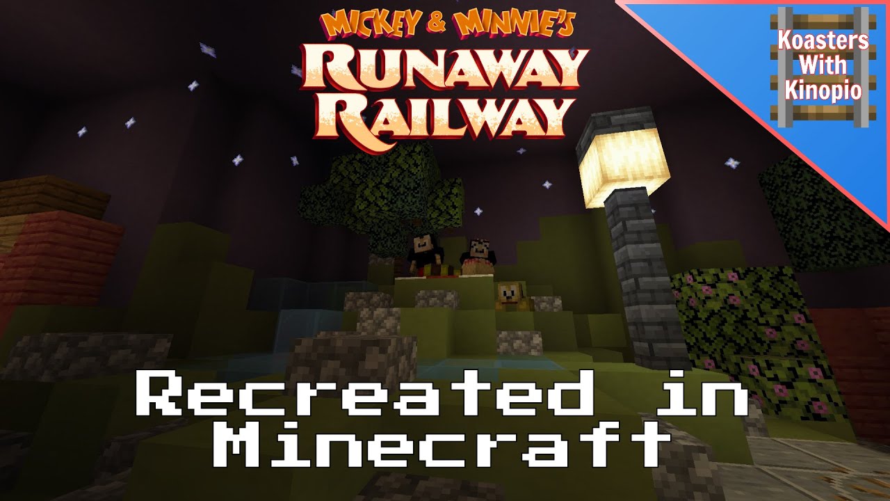 Mickey and Minnie's Runaway Railway - Disney's Hollywood Studios || Minecraft Roller Coaster