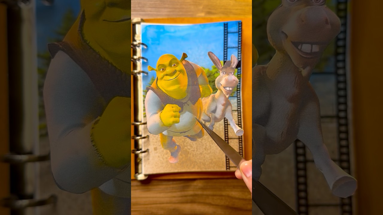 Shrek | 다꾸　| journaling | コラージュ | scrapbooking | collage | asmr