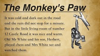 Improve your English 👍| Very Interesting Story | Level 1 | The Monkey's Paw
