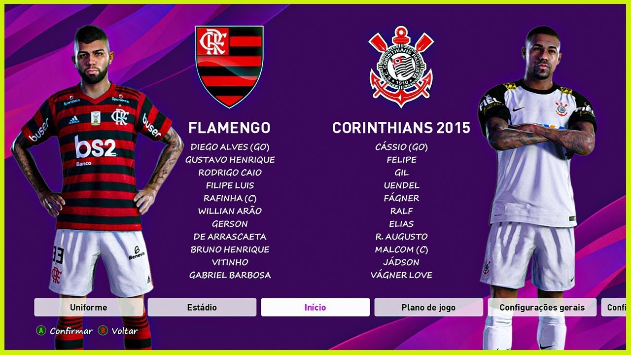 Quatro Times De Futebol Corinthians Flamengo Vitória E Cruzeiro