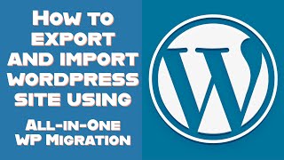 How to export and import wordpress website using plugin All-in-One WP Migration @RockingSupport