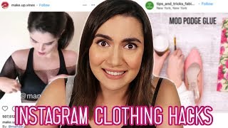 Trying Clickbait Clothing 'Hacks' From Instagram