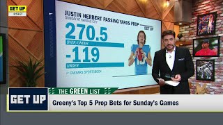 Greeny gives his top 5 prop bets for Week 7 of the NFL season 💰 | Get Up