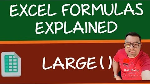 How to calculate the positions 1st, 2nd, 3rd  Excel @safdaily