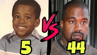 Kanye West 2023 transformation 2 to 45 years old