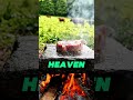 ASMR cooking meat near the river. #asmr #cooking #cookinginthewild