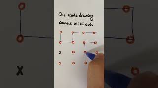 Can you solve this puzzle game? | one stroke drawing #math #maths #games #shorts screenshot 4