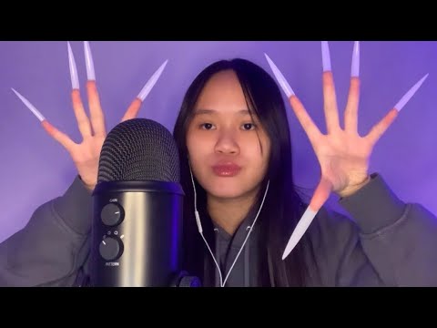 ASMR SPORADIC VISUAL TRIGGERS W/ CLAWS