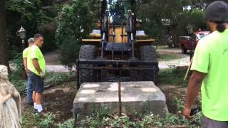 St Clair County Courthouse Stone Moved
