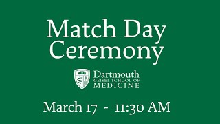 Match Day Ceremony 2023 - Geisel School of Medicine at Dartmouth