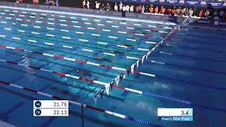 Men’s 50m Freestyle B Final | 2019 Speedo Junior Nationals