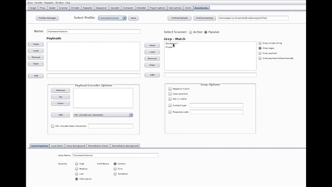 BurpBounty/Scan Check Builder - More examples with passive scanner ...