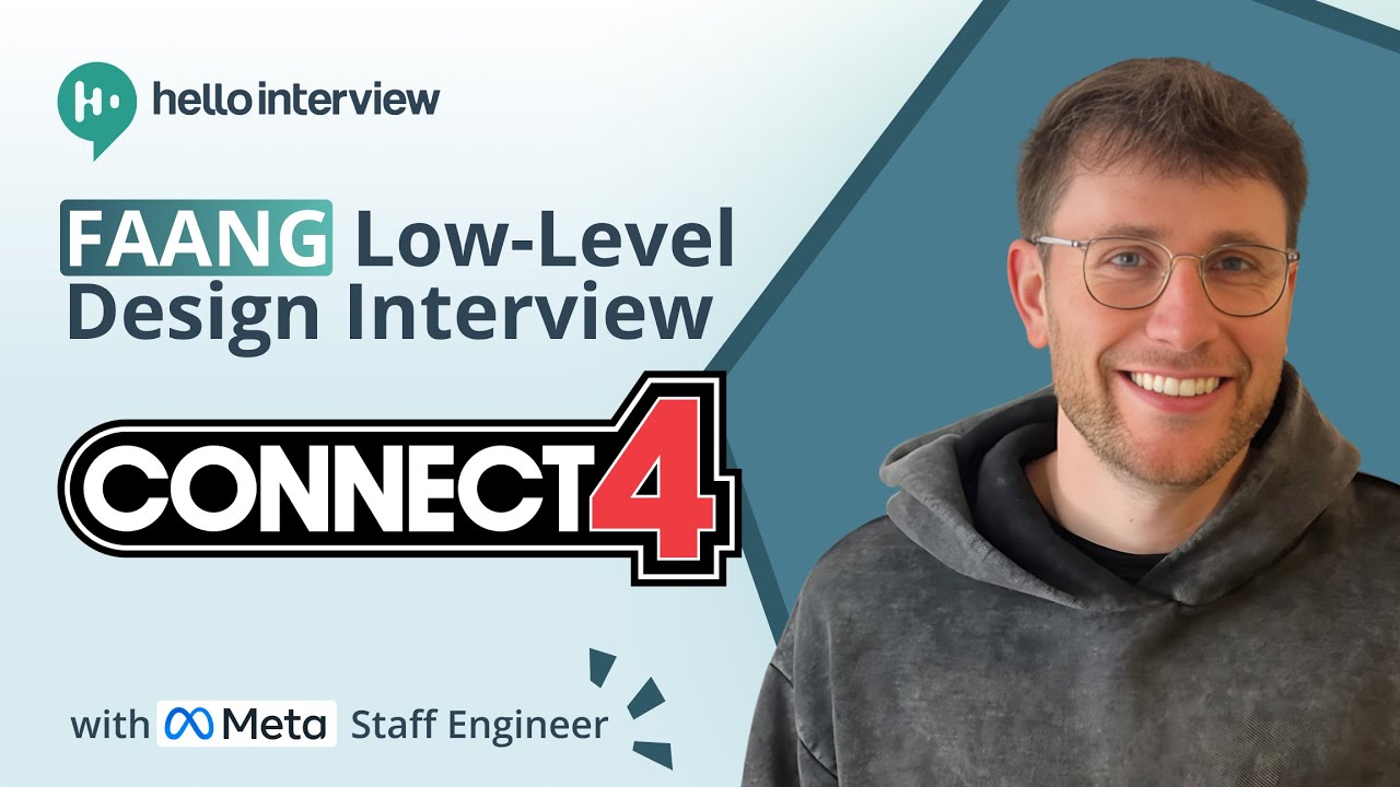 Low-Level Design Interview: Design Connect Four w/ a Ex-Meta Staff Engineer