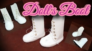 How to make Doll's Boot !DIY Creative ideas!Do it yourself @DIY By Shada