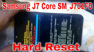 How to hard reset Samsung Galaxy J7 Core SM-J701FD pin pattern lock remove 🔐