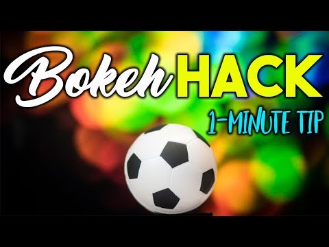 Photograph objects with beautiful BOKEH... without the lights! (1-minute photo hack)