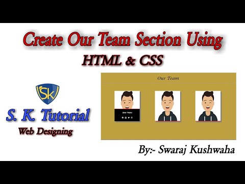 How to create amazing hover effect in our team section using HTML5 and CSS3
