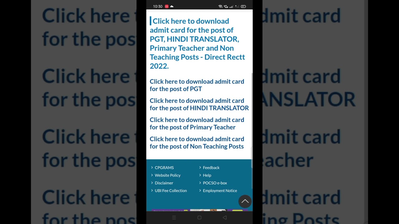 How to download Kvs Admit Card 2023 |easy steps to download| 