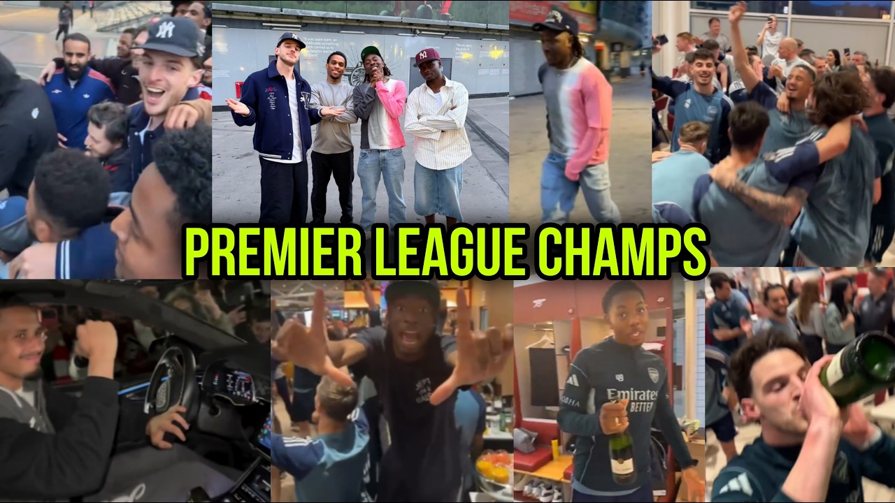 UNREAL SCENES! Arsenal Squad Celebrate at Emirates Early This Morning