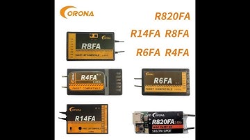 How to Bind Corona R4FA R6FA F8FA R14FA R820FA Receiver with Futaba FASST 10C 12FG 14SG 16SZ 18SZ